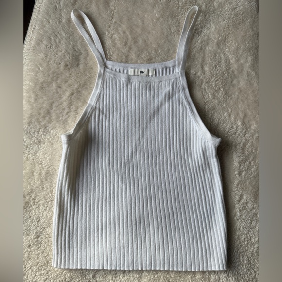 Nordstrom BP white ribbed tank top - Picture 4 of 7